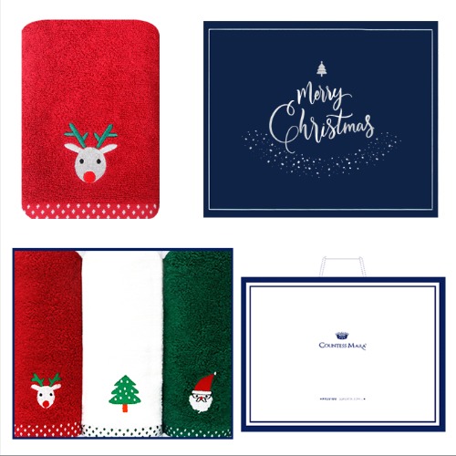 크리스마스 프렌즈 3매 선물세트(쇼핑백)